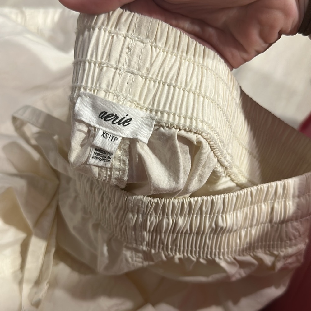 Cream Drawstring Pants - Picture 2 of 2